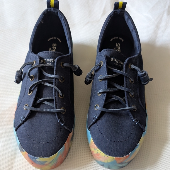 NWOT Sperry Women's Navy and Multicolor Shoes - Picture 1 of 5
